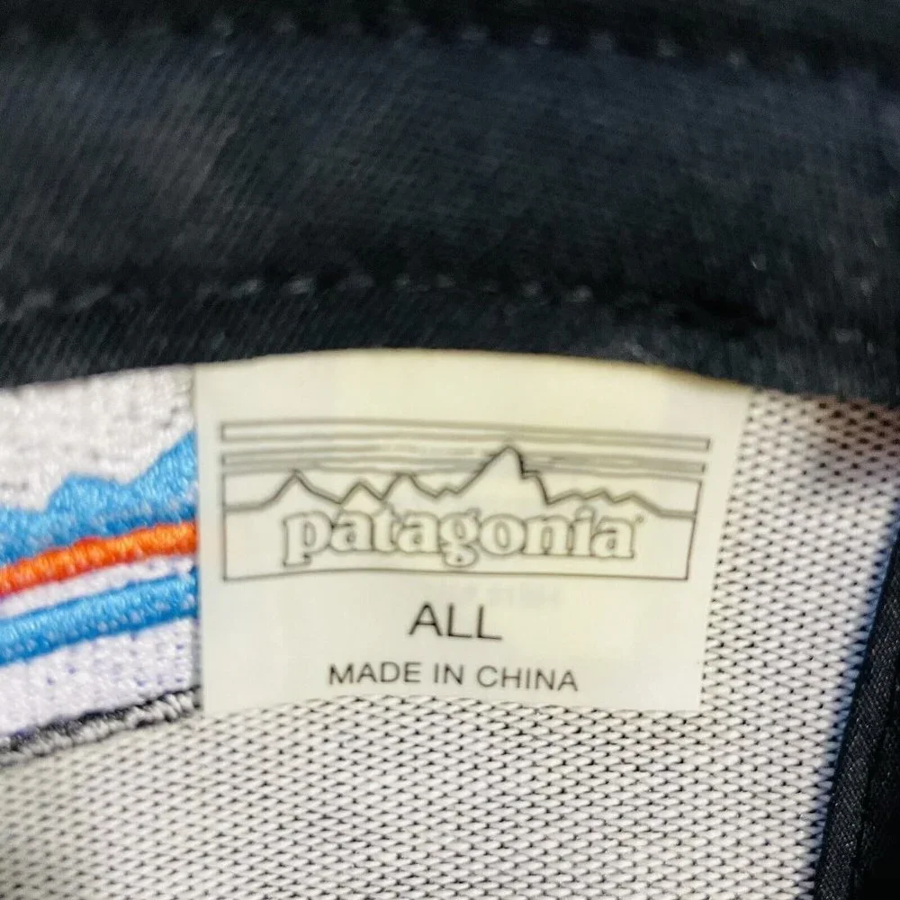 Patagonia Spellout Logo Trucker Hat Cap Snapback Black